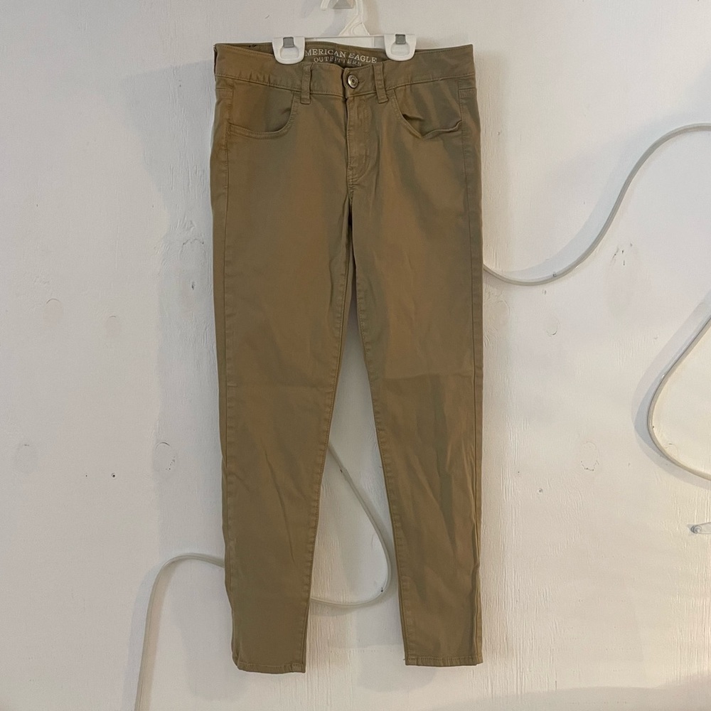 American Eagle Khaki Skinny Jeans
